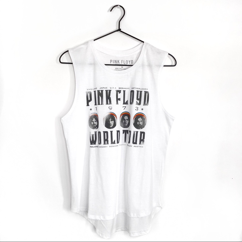 Pink Floyd | BNWT fit white graphic band tank top